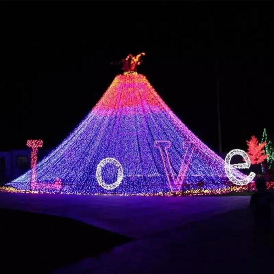 How do you install outdoor LED Christmas lights?