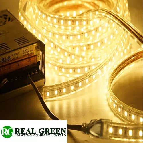 How do you power outdoor LED lights?