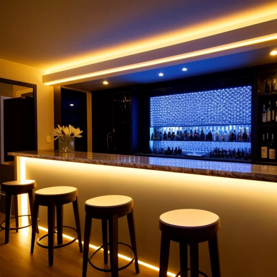 LED Lighting Solutions for Home Bars and Entertainment Areas: Setting the Mood