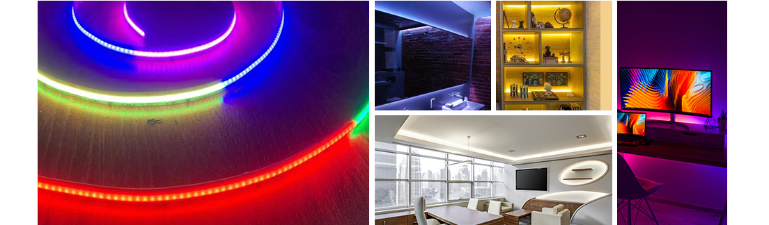 Uniform Linear Lighting 3000K 4000K 6500K 5V COB Short LED Light Strips -  China LED Strip Lights Made in China, LED Stripe