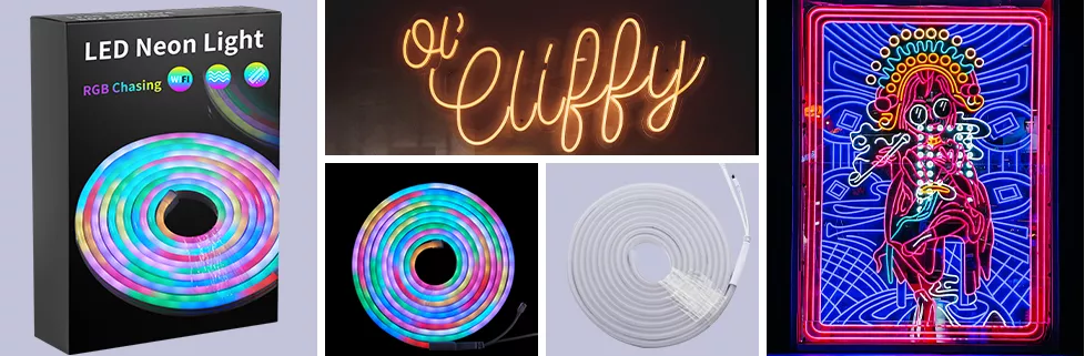 RGB LED NEON STRIP LIGHT KIT