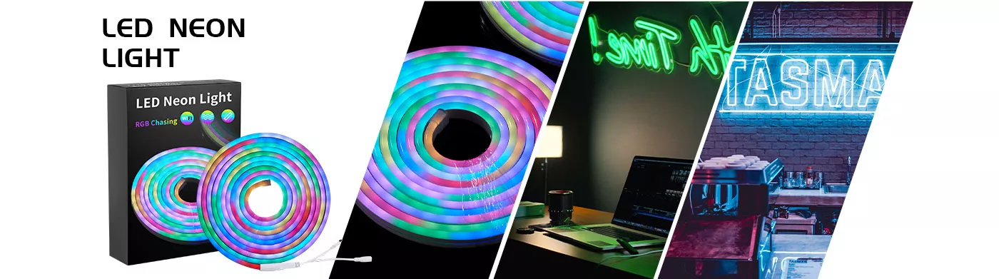 RGB LED NEON STRIP LIGHT KIT