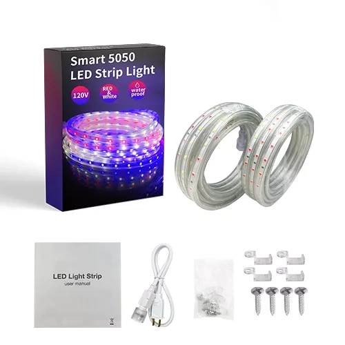 RED & WHITE & BLUE 6x9MM LED STRIP LIGHT KIT