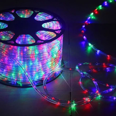 Round LED rope light and flat LED rope light all are your good choice.