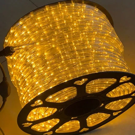 Warm white LED rope light